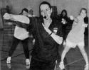 Christine teaching cardio 
			Karate - select for full article in new browser window